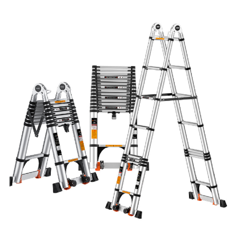 标测科技55米55米铝合金人字梯视频