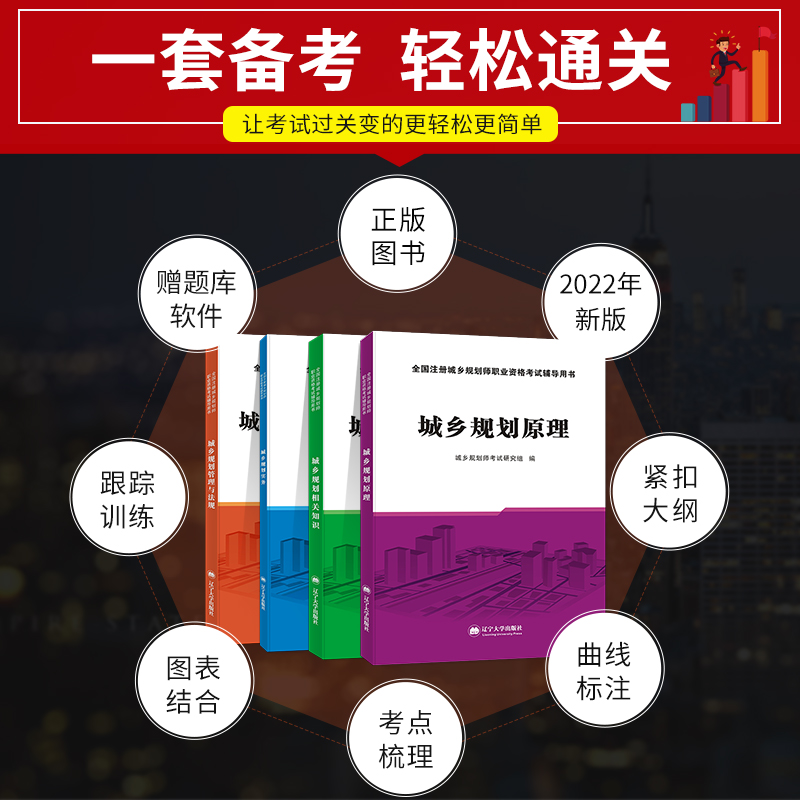 [友一个正版]2022注册城乡规划师考试教材用书全套城乡规划实务+原理+管理法规+相关知识2021年城市规划师考试高清大图