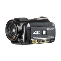 欧达（ORDRO） HDR-AC3网络直播摄像机 超清4K大广角会议婚庆DVwifi 2400万3英寸屏【含六十四G卡
