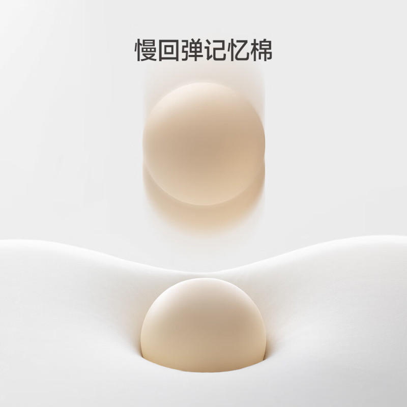 最生活 Z-2202 枕头 云感深睡记忆棉枕 太空记忆棉 白色高清大图