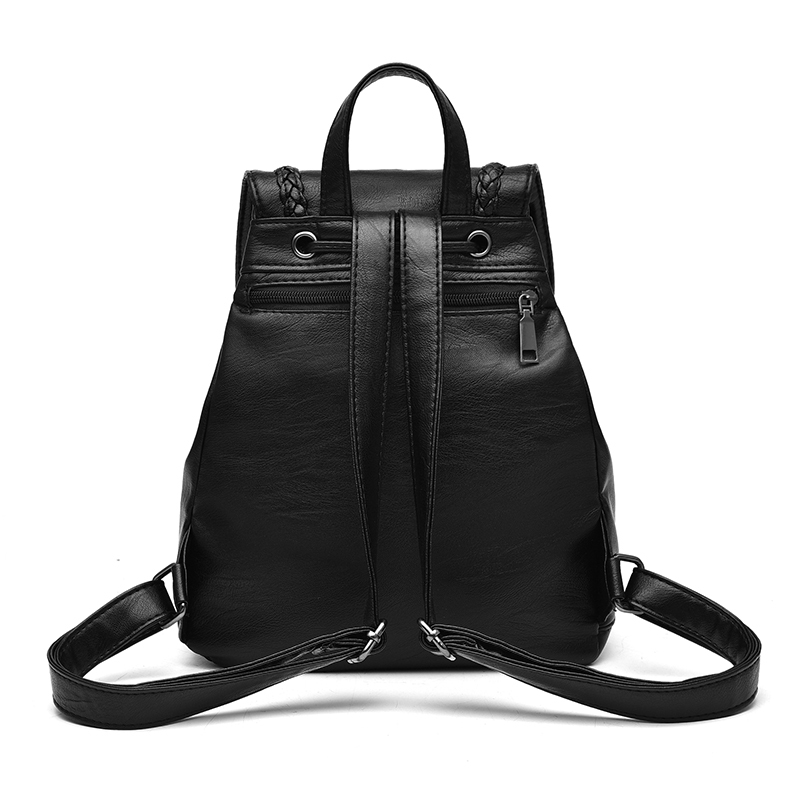 双肩包女士潮2018夏季新款时尚百搭韩版软皮pu休闲迷你小背包胸包