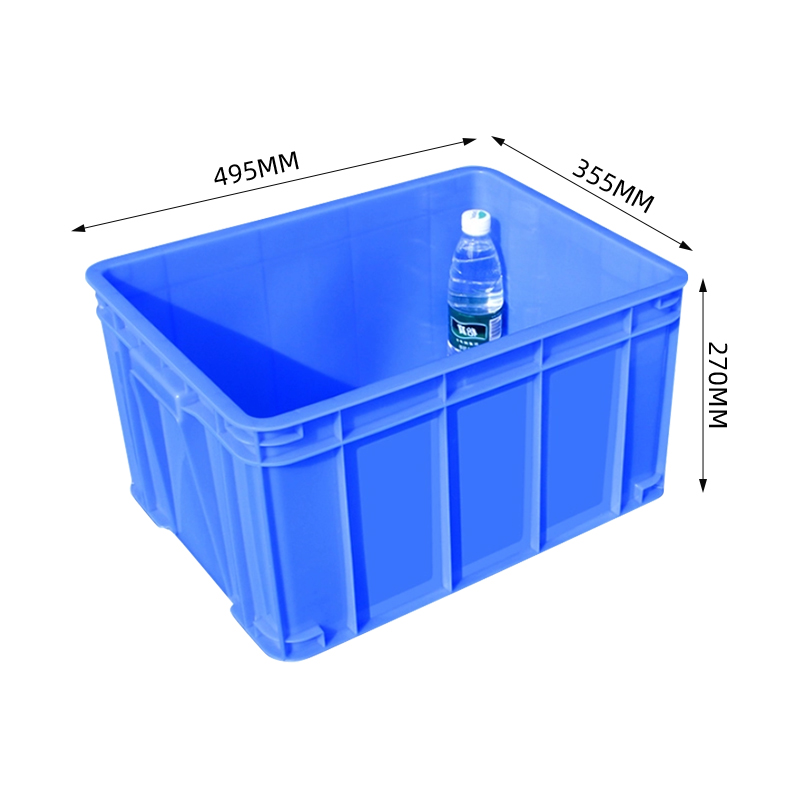 翌嘉 YJ5091054 加厚周转框 整理筐中转运输胶框 495*355*270mm 蓝色高清大图