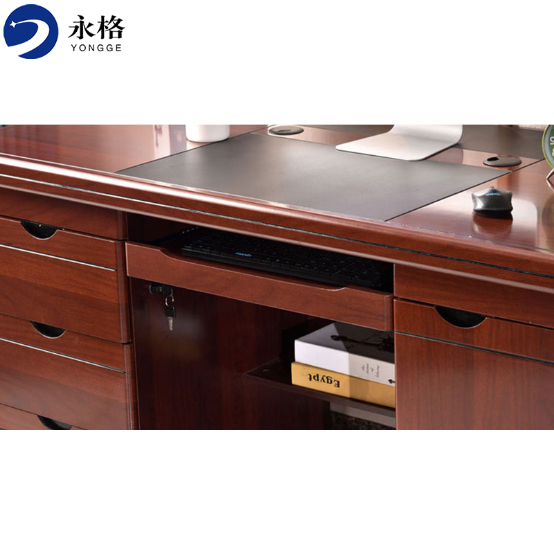 永格办公家具职员办公桌单人电脑油漆桌台式写字台经理桌140*70款式2高清大图