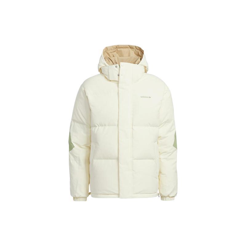 adidasoriginals三叶草正品海外代购秋冬连帽双面穿男款羽绒服hs9466