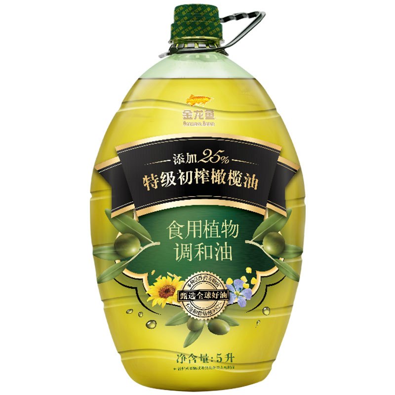 金龙鱼橄榄原香食用调和油添加25%橄榄 5L