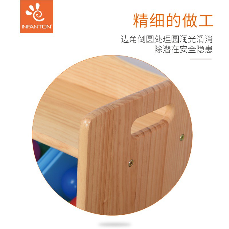 实木儿童玩具架幼儿园收纳架绘本储物置物整理归纳分类柜收纳柜 三维工匠高清大图