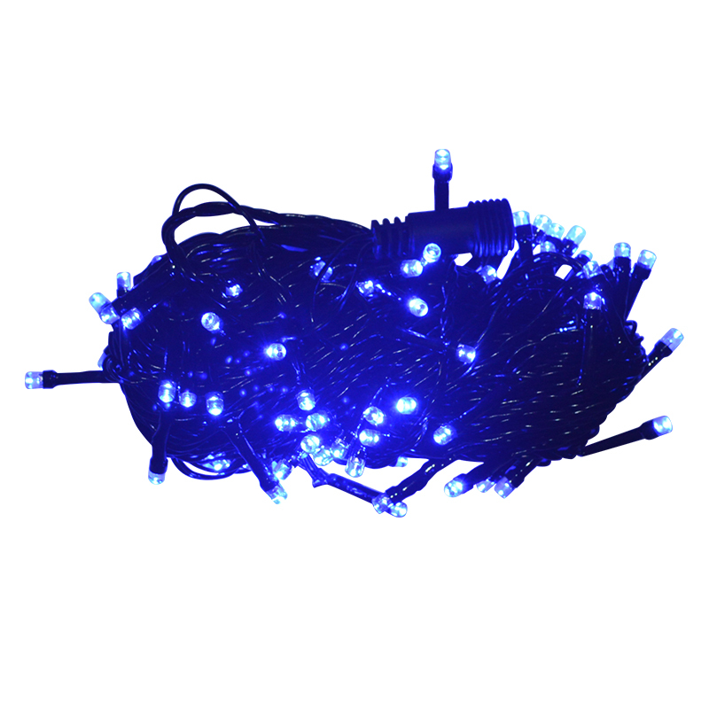 格瑞捷 LED彩灯串 LED-10m-100T 100头 兰 220V 带插头 串