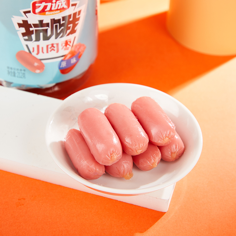 力诚抗饿小肉枣212g休闲食品零食烤肠即食火腿炭烤小香肠烤肠熟食