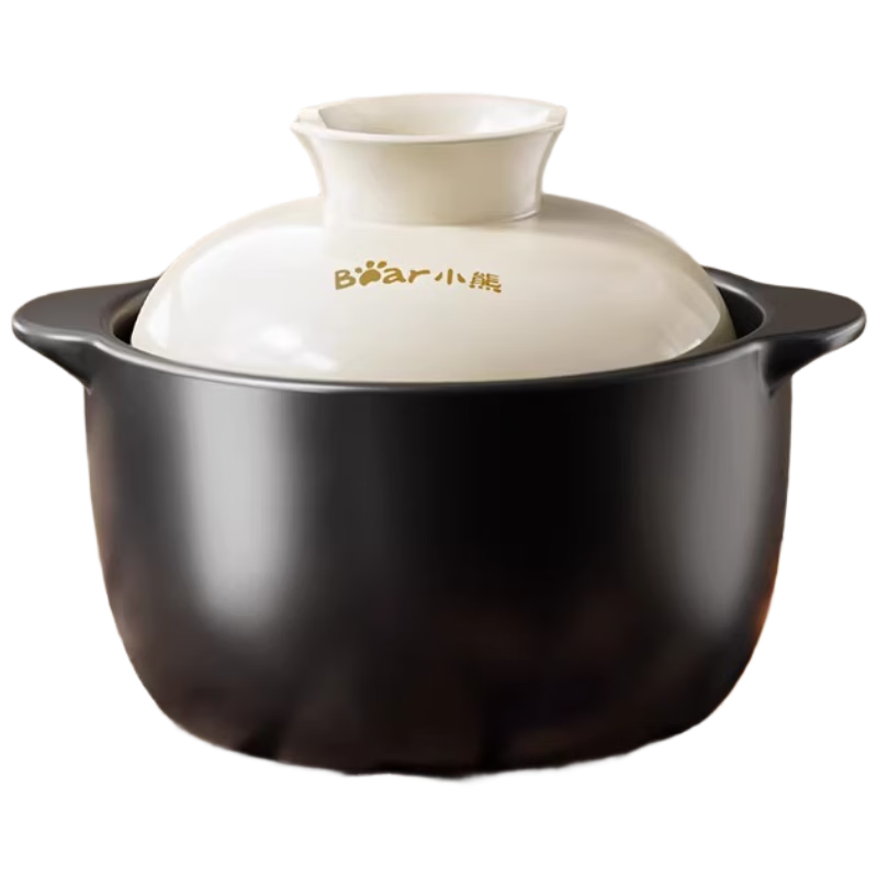 小熊(Bear)砂锅炖锅家用燃气煲汤煲仔饭陶瓷 2.4升 CP-JG038-P02