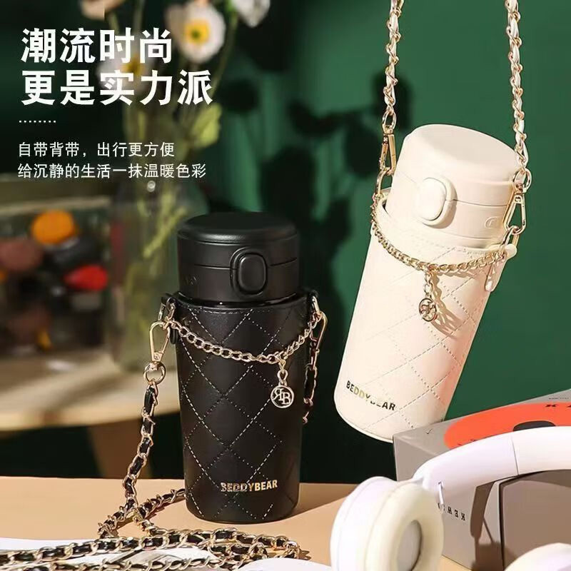 杯具熊保温杯370ml系列弹跳杯TT348-370(颜色随机)高清大图