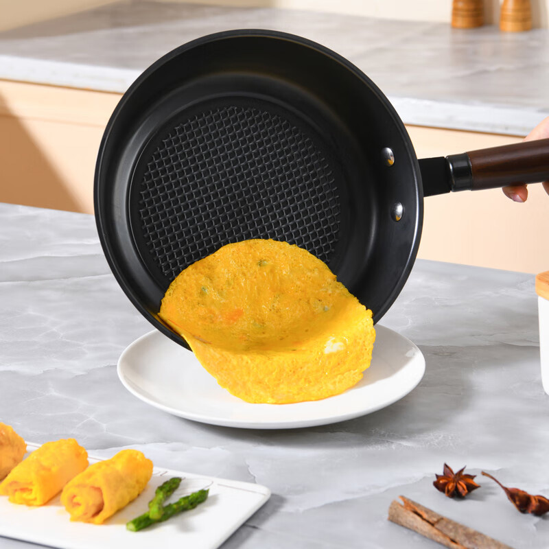 三禾铁锅三件套不生锈更耐磨健康更安全窒化锤纹龙铁锅三件套T321高清大图