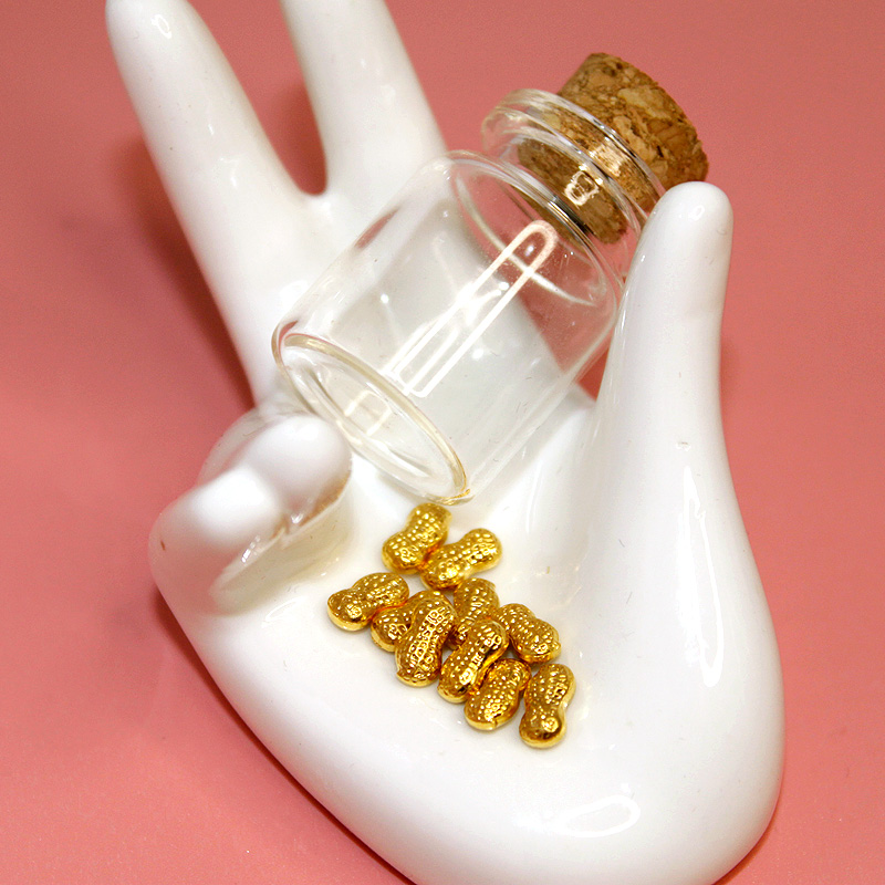 素竹 足金/黄金金条 素竹系列花生金豆1克 投资收藏赠礼高清大图