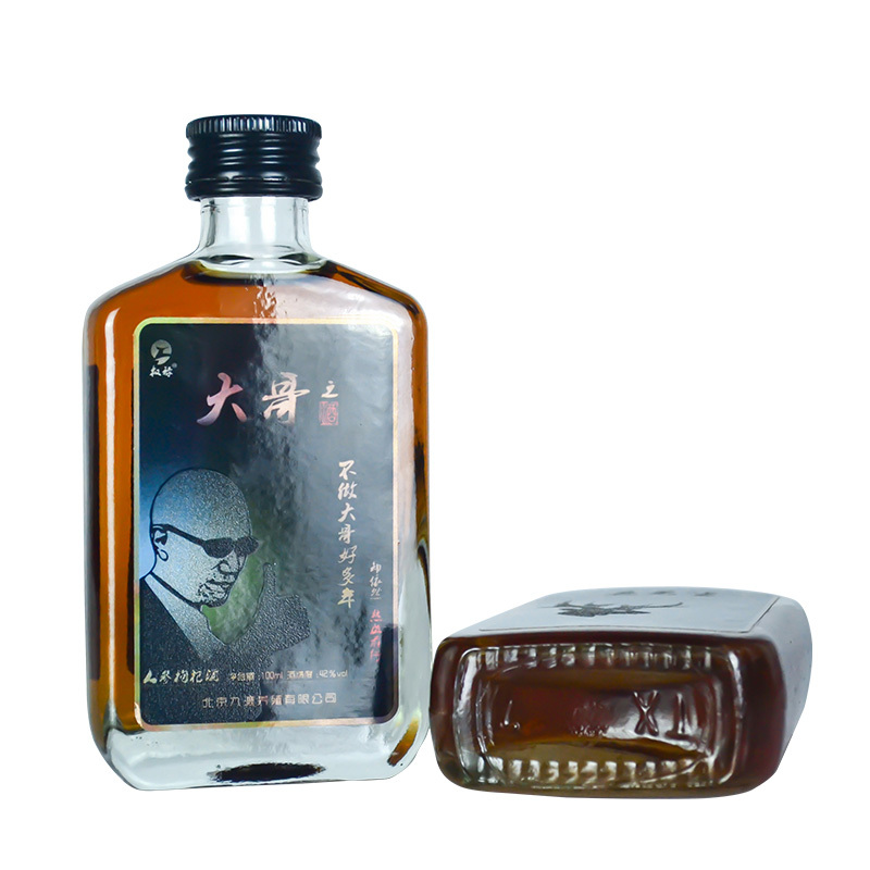 权禄(quanlu) 大哥之酒 人参枸杞蒸馏酒规格100ml /10瓶 鹿场直销 非养生酒保健酒 补酒