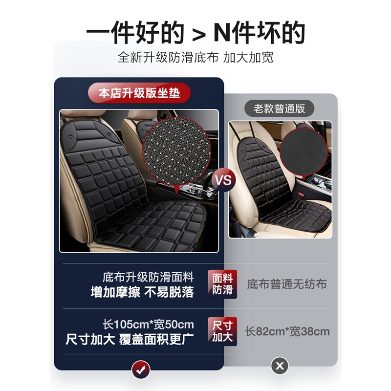 汽车加热坐垫冬季车垫车载冬天12V车用24V后排电热毛绒座椅座垫套(GFZ)