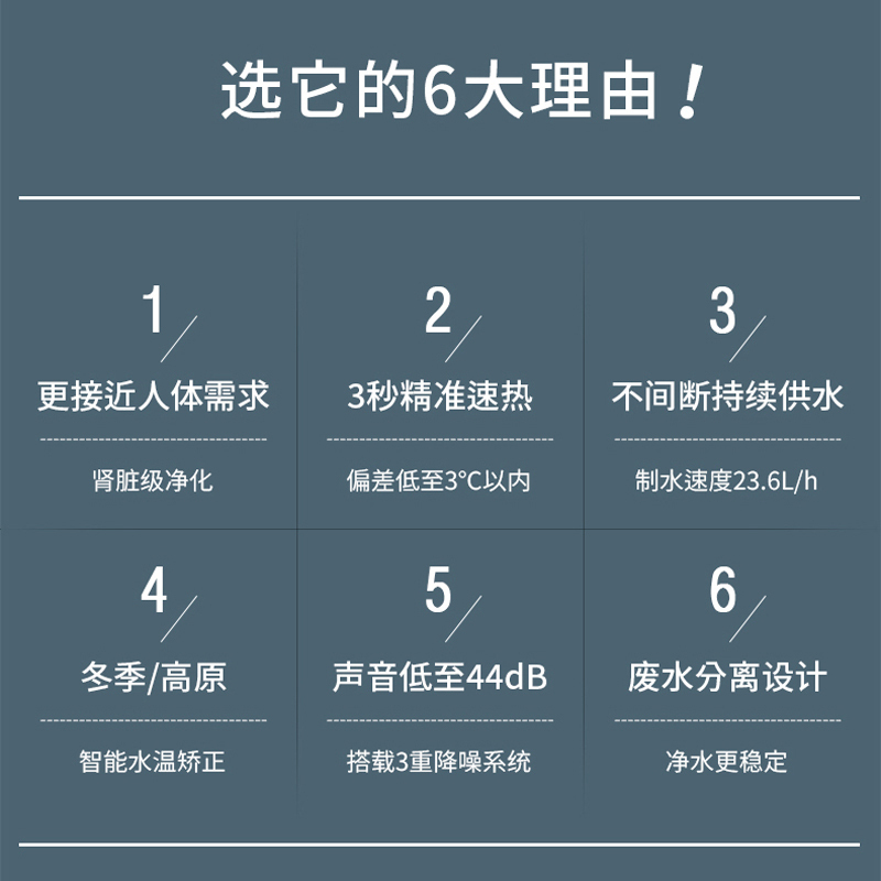 博乐宝即热式净饮机AIM水通道蛋白膜净水器台式净饮机自动冲洗防干烧自动断电安全童锁设计B20-A150