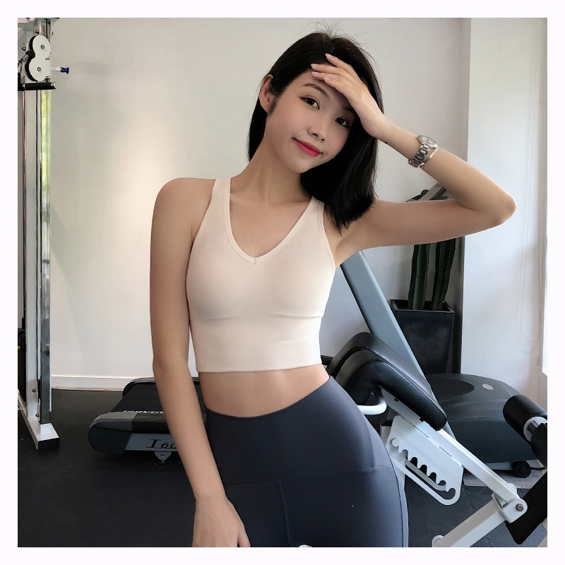 闪电客宽肩带运动内衣女防震跑步聚拢瑜伽训练背心美背文胸