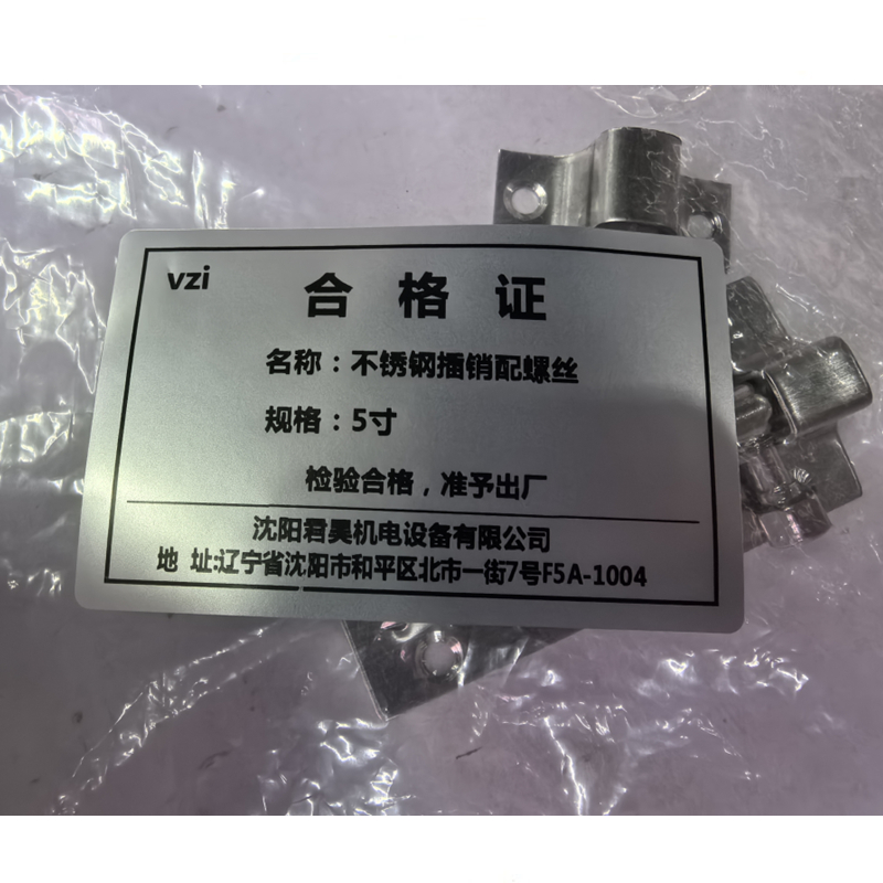 vzi 不锈钢插销配螺丝 5寸