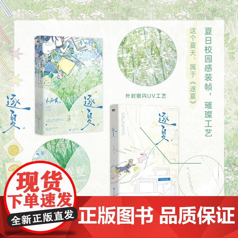逐夏 木瓜黄著 随书丰富赠品 青春文学言情小说正版书 晋江校园人气作者 伪装学渣这题超纲了特殊人格等书籍高清大图