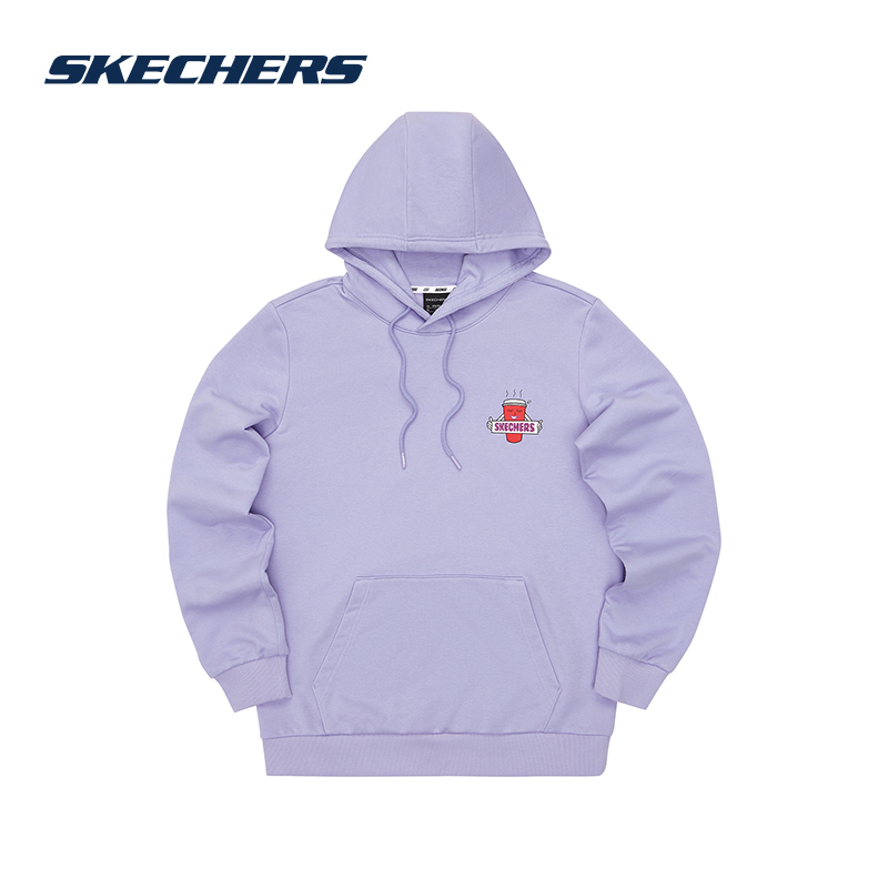 skechers斯凯奇efdot联名系列秋冬新款男女运动简约连帽卫衣l321u260