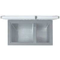 美的（Midea）BCD-200DKM(E) 200升 冰柜家用商用 冰柜小型家用 双温 卧式冷柜顶开门 节能冰柜大冷柜