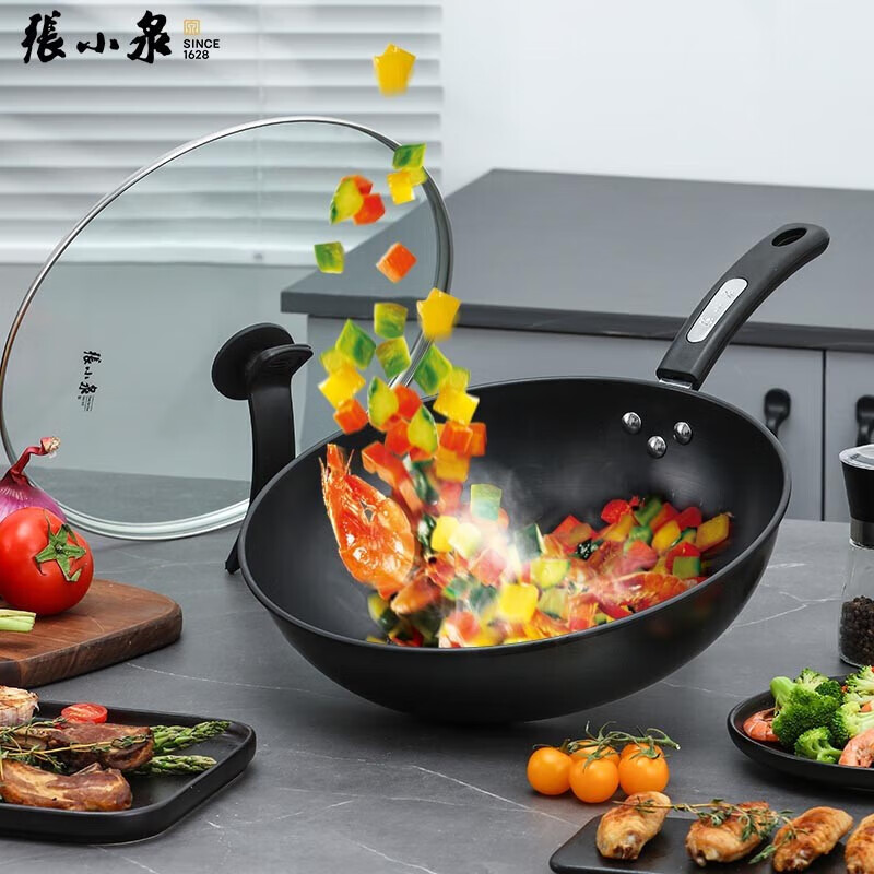 张小泉万家简品精铁炒锅C30330100