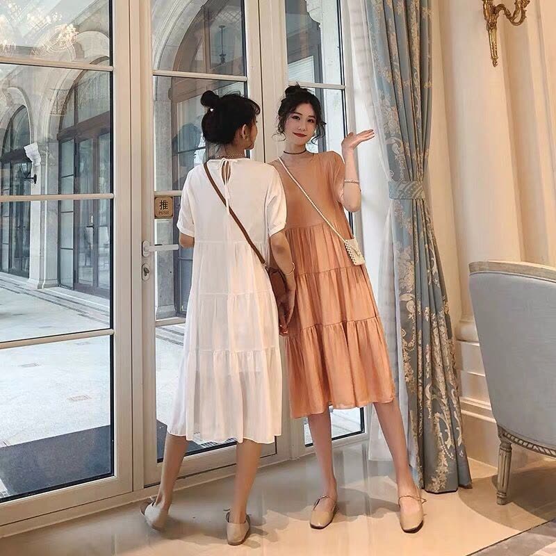 迪鲁奥(DILUAO)孕妇装夏装外出2021新款孕妇连衣裙中长款时尚潮妈孕妇裙子夏季宽松图片