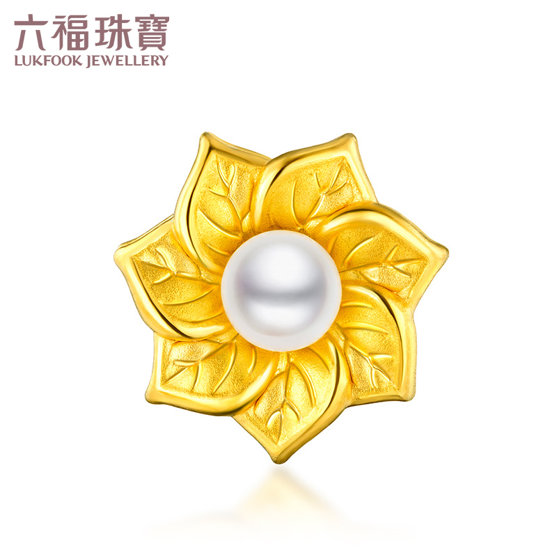 超级新品 六福珠宝七叶菩提黄金淡水珍珠路路通串珠女款定价l01a1tbp