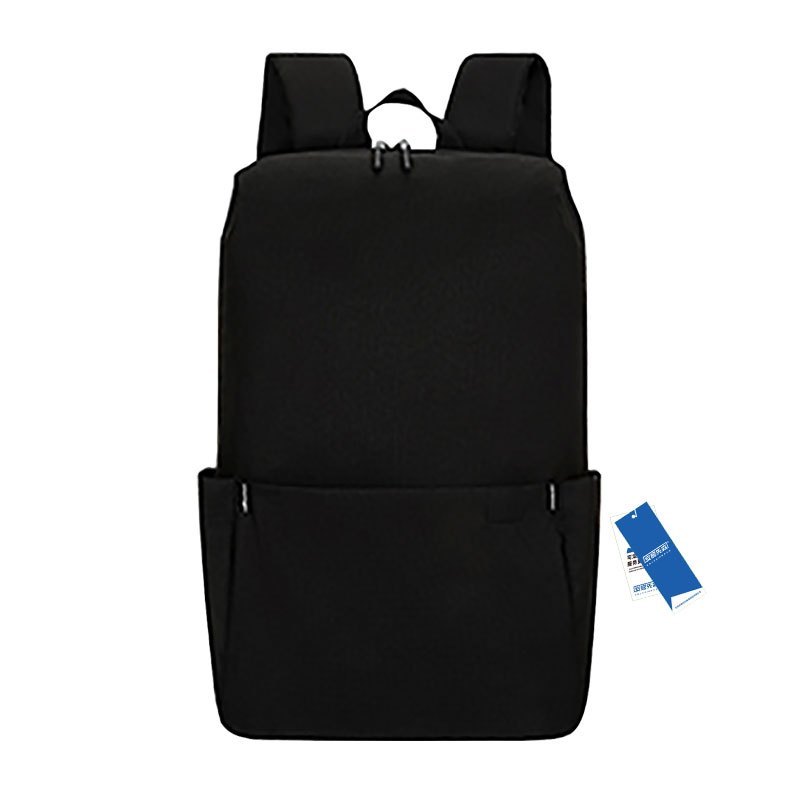 安居先森b036炫彩小防水格子布红色32*23背包