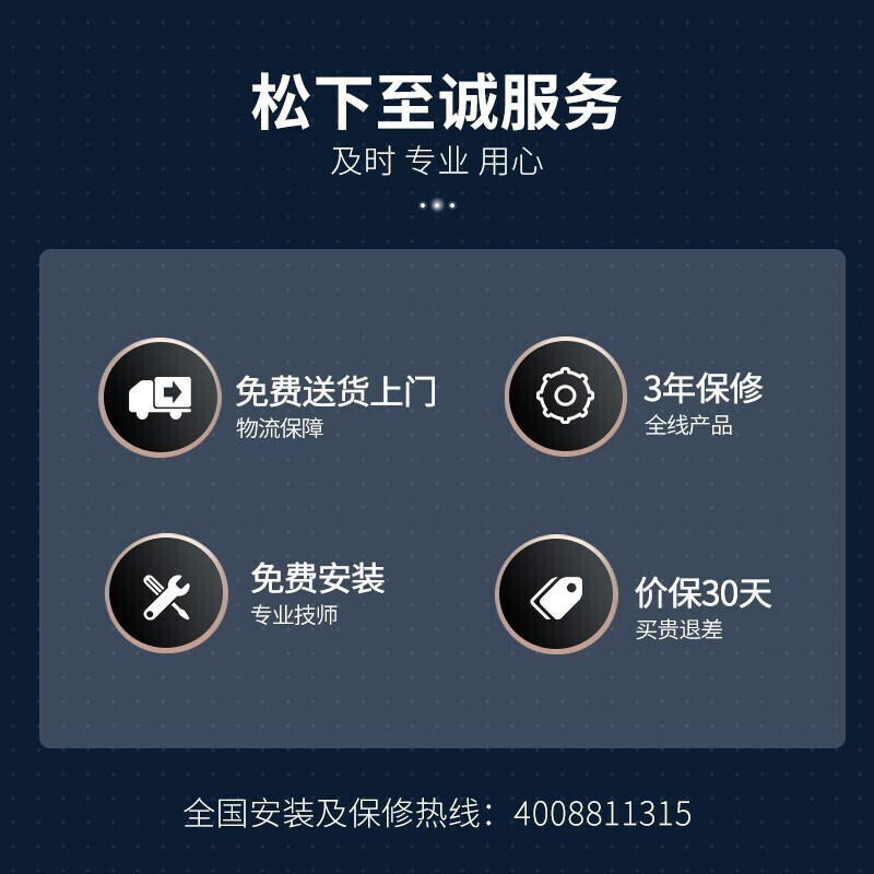 松下(Panasonic)滚筒洗衣机10KG洗烘一体 除螨除菌 空气洗 BLDC变频轻音电机 XQG100-ND1YS高清大图