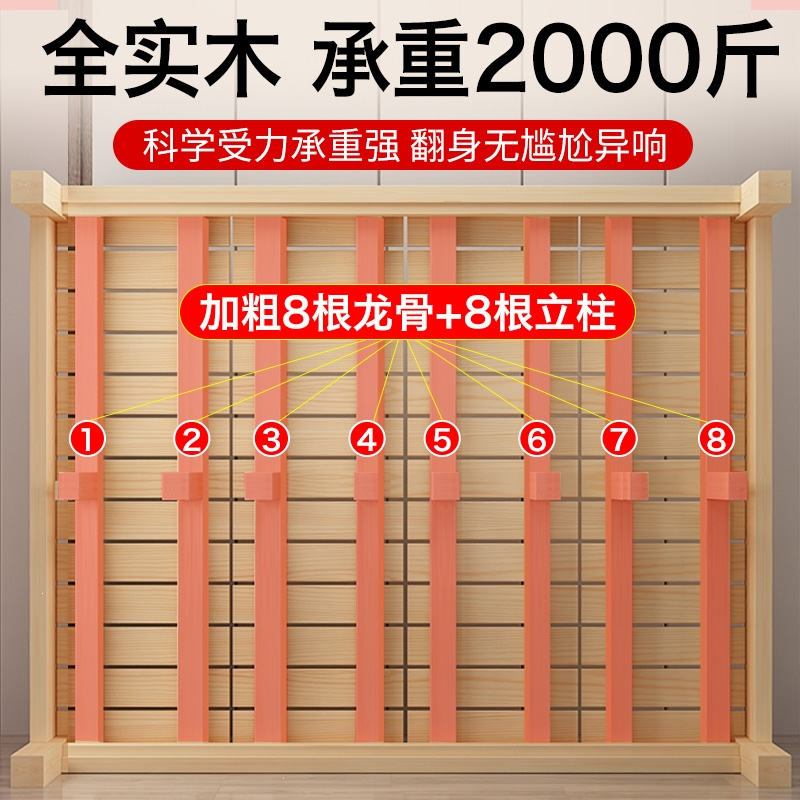 床1.8米现代简约双人床1.5m阿斯卡利(ASCARI)出租房经济型简易床架