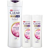 清扬去屑洗发水露乳200ml男女是通用多效水润洗头膏控油去油家庭装套装