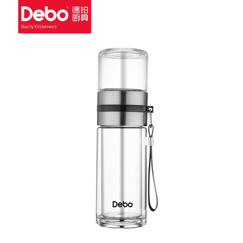 Debo德铂 特尔斯(玻璃杯)便携式水杯 茶水分离款260ml DEP-746高清大图