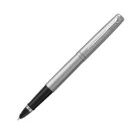 派克PARKER 签字笔 乔特系列钢杆白夹宝珠笔 学生办公通用日常书写拔帽式子弹头0.7mm宝珠笔芯