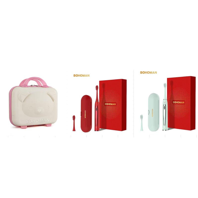 索哈曼SOHOMAN 情侣套装组合 手提箱G1+电动牙刷Y2*2"