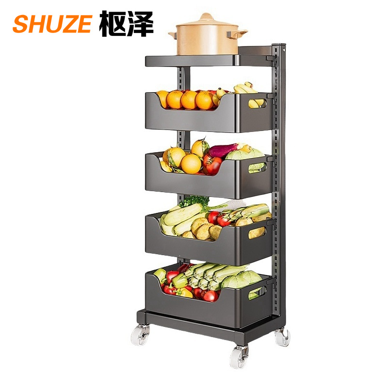 枢泽 多层储物架收纳框 一板四框 个高清大图