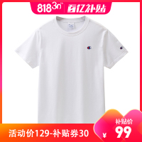 Champion 冠军夏季圆领短袖t恤男士潮流宽松半袖打底衫男女运动T恤 C3-H359