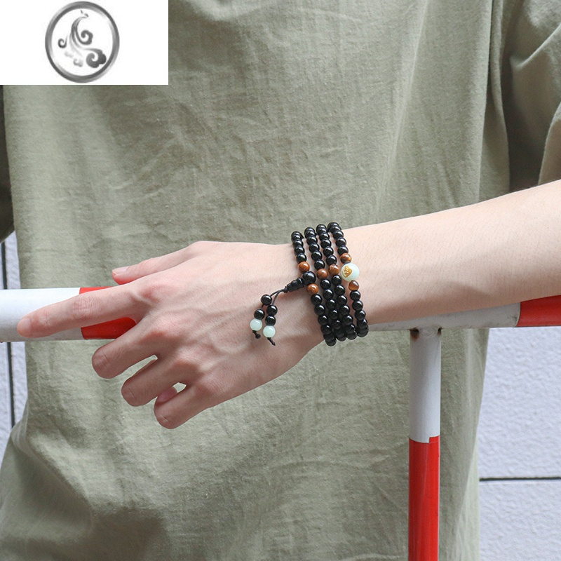 jimi手链男潮高级感个性夜光珠十二生肖男士佛珠手串男生珠子串珠首饰