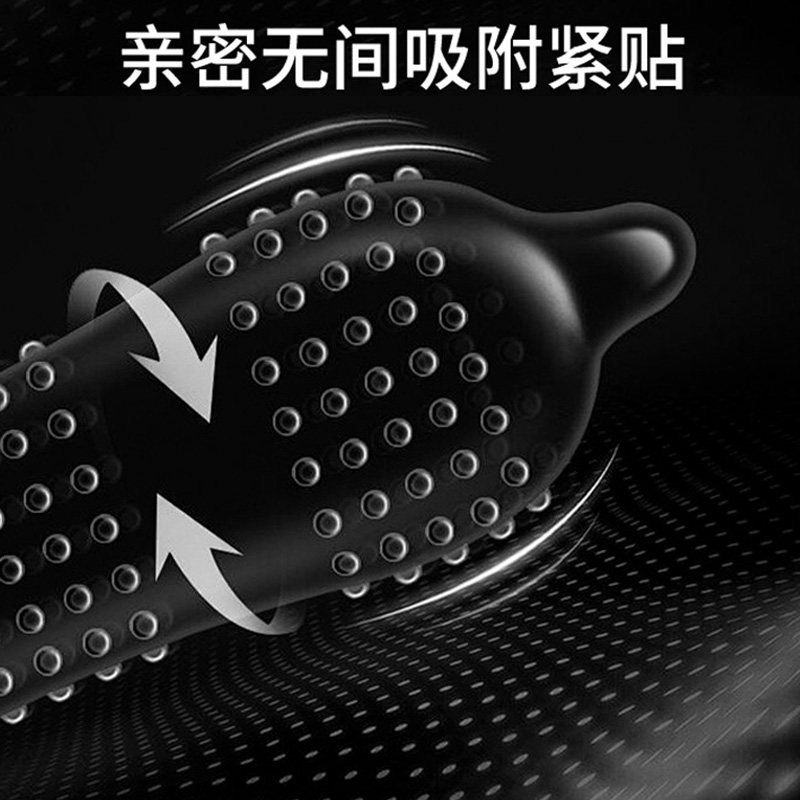 独爱玻尿酸避孕套超薄裸入001 G点颗粒3只装 正品安全套套狼牙颗粒高潮男女用套子成人情趣计生用品bytt高清大图
