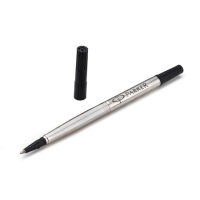 派克(PARKER)宝珠笔通用型水性笔芯0.5mm-精细/黑色/替换芯悬挂装色泽持久下笔顺畅