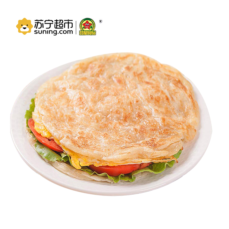 登星原味手抓饼 台湾风味手抓饼面饼 早餐面饼 手抓饼皮10片装 900g