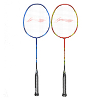 李宁（LI-NING）羽毛球拍对拍全碳素超轻双拍套装 A618对拍买一支送一支（送300-6羽毛球*1+手胶*2）