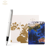 派克(PARKER)签字笔礼盒 IM纯白白夹宝珠笔+NASA AR笔记本礼盒套装