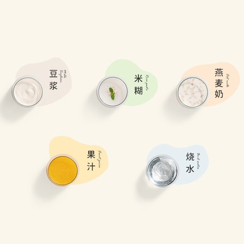 九阳(Joyoung)豆浆机迷你破壁机1-2人全自动家用0.35L低音破壁免过滤智能加热小型燕麦奶米糊 D120粉色高清大图