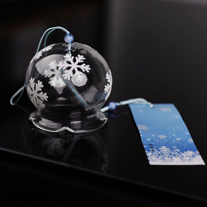 日式和风玻璃风铃挂饰创意家居饰品生日礼物送同学朋友毕业礼物牵牛花