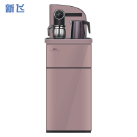 新飞 自营茶吧机家用下置式温热饮水机 远程遥控 全自动上水 小型柜式 童锁YLR0.7-5-X 咖啡色 XF-L6