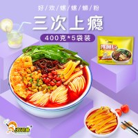 好欢螺螺蛳粉柳州美食螺丝粉400g*5袋螺狮粉速食懒人方便面非泡面