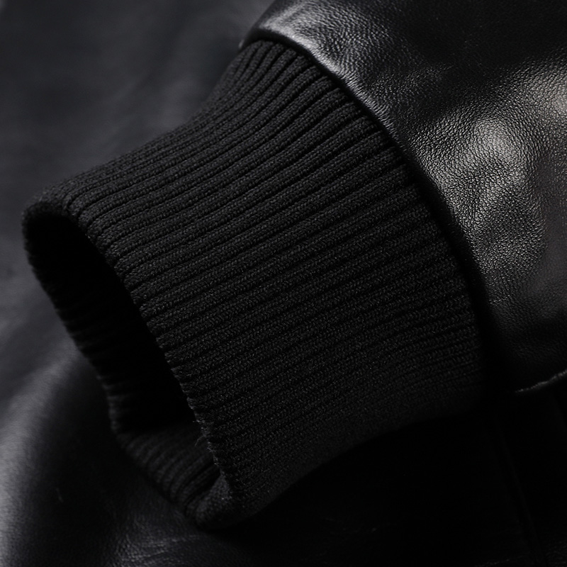 免费试穿 海宁头层真皮皮衣男纯皮男士外套羊皮2025秋冬新款中长款翻领皮夹克风衣海宁真皮绵羊皮高清大图