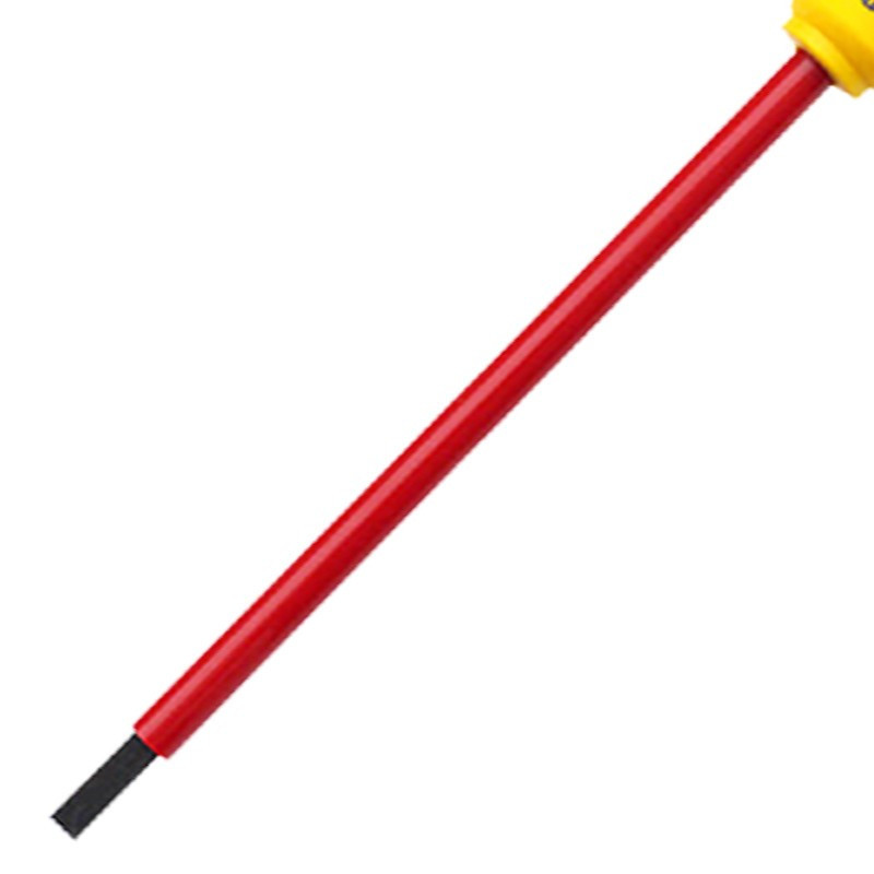 史丹利(STANLEY)65-413-14 双色柄一字绝缘螺丝批电工用起子改锥 5.5*150MM