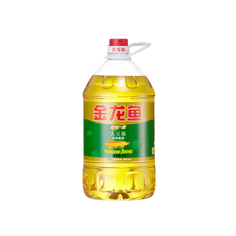 金龙鱼精炼一级大豆油 5L 非转基因 食用油炒菜粮油植物油