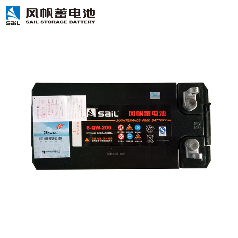 风帆(sail) 蓄电池 以旧换新6-QW-200 大型货运车/叉车/工程机械/外用等 汽车电瓶高清大图